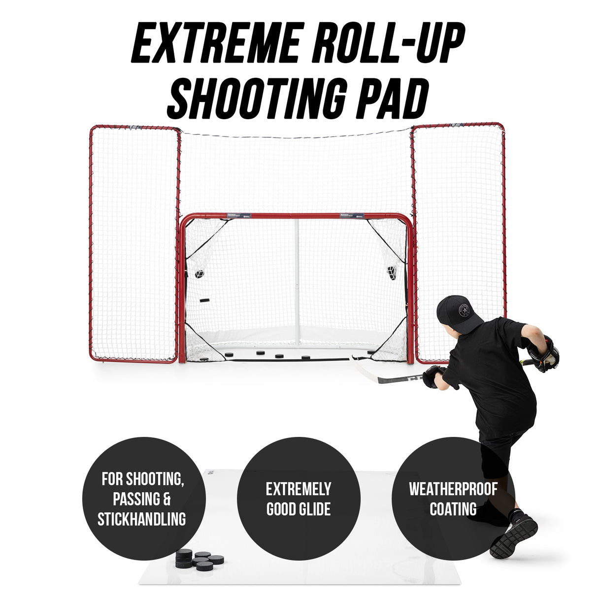 Extreme Hockey Roll-Up Shooting Pad 4'x8.5'